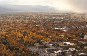 overhead view of Missoula, Montana