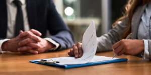 Signing legal documents regarding intellectual property