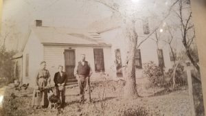 William J. and Maggie Morrison with their son and my grandfather Lloyd Morrison on their farm near Springfield Nebraska in 1906.