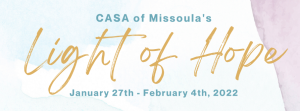 Ad for CASA of Missoula's Light of Hope